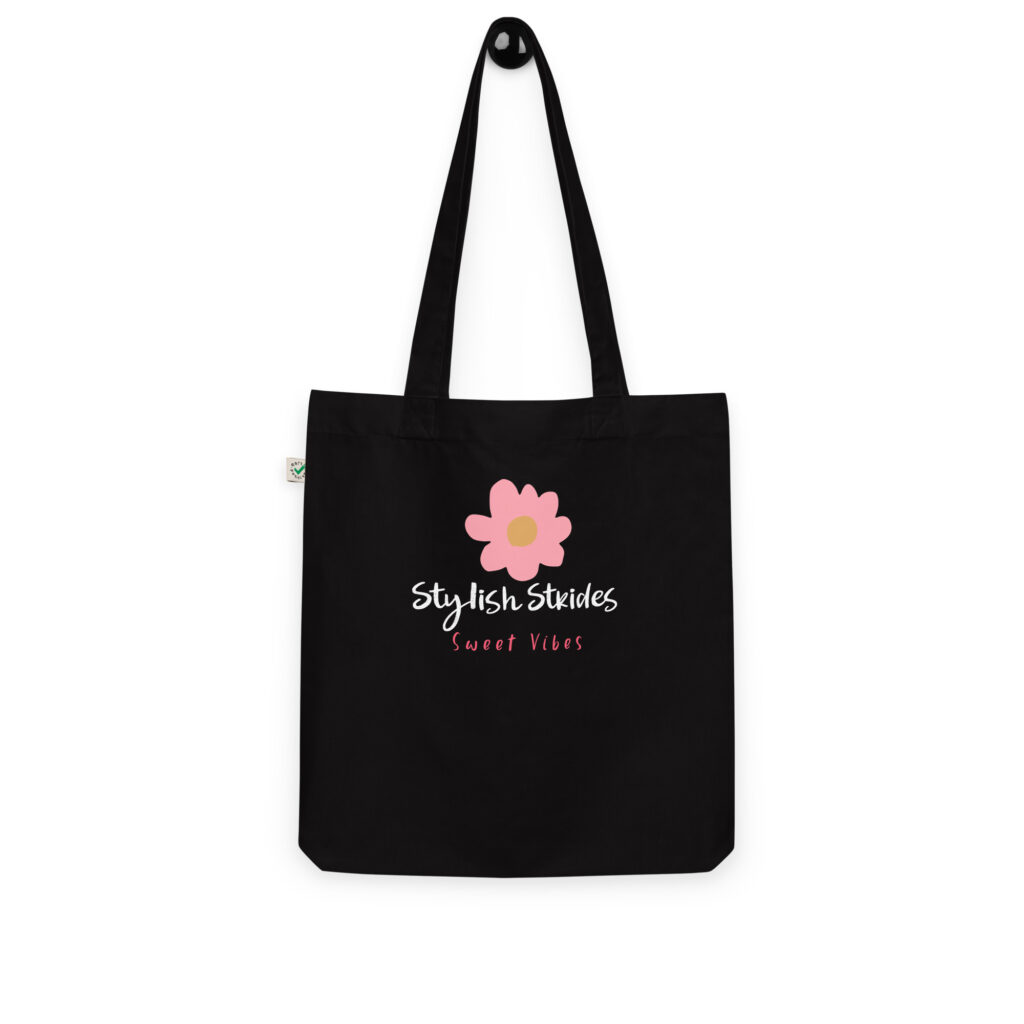 Sweet Vibes Pink Flower Organic Tote Bag - Yphora